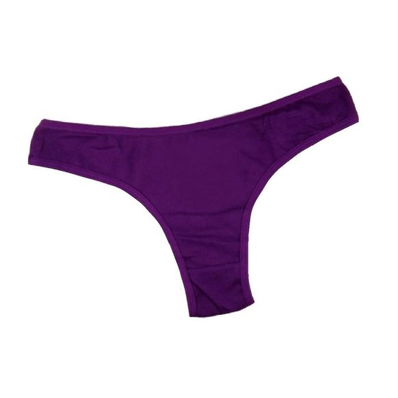 6-Pack Women's Cotton Thong Panties Thongs - Picture 6 of 8